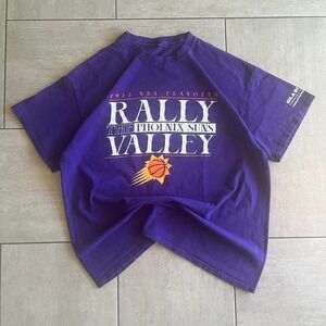 Phoenix Suns NBA Playoffs purple and orange cotton t-shirt